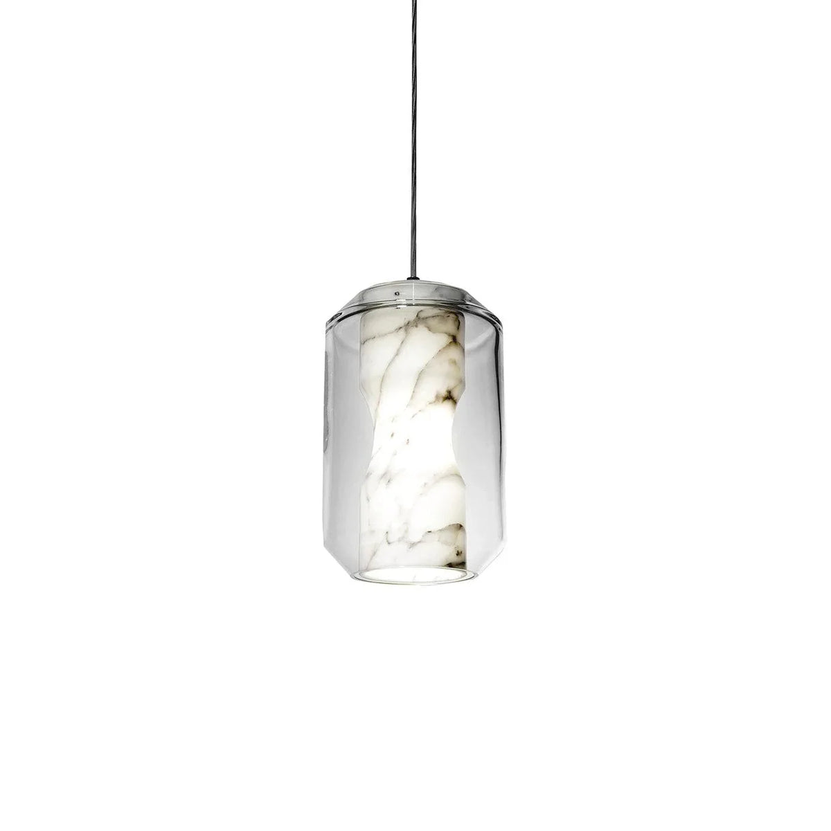 Pinlighting Pendant light Dia 20cm x H 33cm / ∅ 7.9″ x H 13″ / White marble Chamber Suspension Light 6938617813284 M2023110705-2
