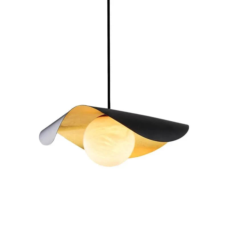 Metavaya Pendant Lamp Dia 40cm x H 200cm / ∅ 15.7″ x H 78.7″ / Black & Gold / Warm Light Cilla Pendant Lamp 6938617803513 M2023102501-1