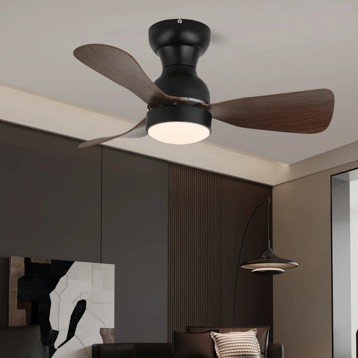 Civico Spin Ceiling Fan Light - view 3 | Metavaya