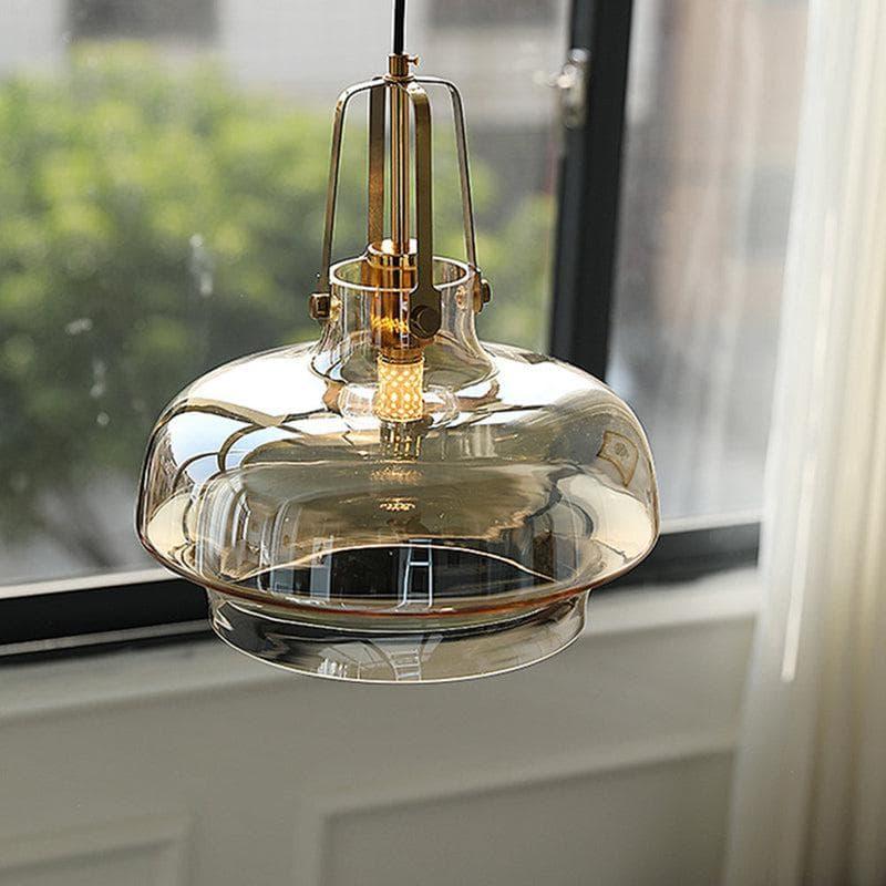 Metavaya Pendant light Clear Fish Tank Shaped Glass Pendant Light