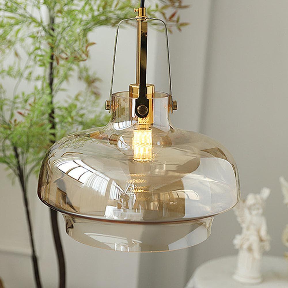Metavaya Pendant light Clear Fish Tank Shaped Glass Pendant Light