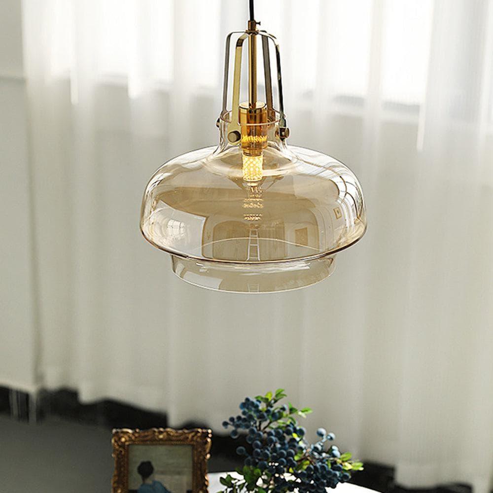 Metavaya Pendant light Clear Fish Tank Shaped Glass Pendant Light