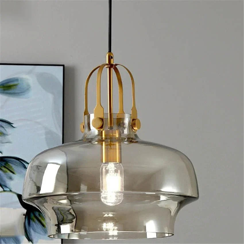 Metavaya Pendant light Clear Fish Tank Shaped Glass Pendant Light