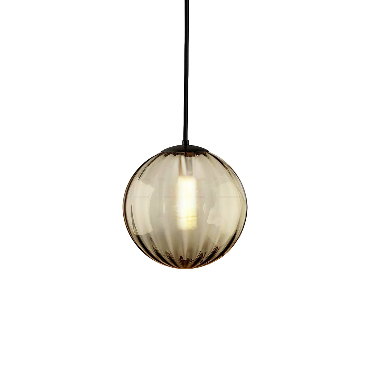 Metavaya Pendant light Dia 15cm x H 15cm / ∅ 5.9″ x H 5.9″ / Black / Amber Clio Pendant Light 6938617816766 M2023112604-4