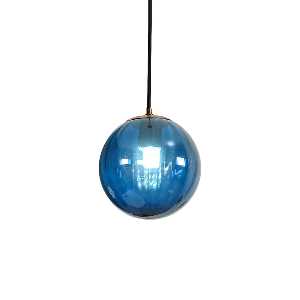 Metavaya Pendant light Dia 15cm x H 15cm / ∅ 5.9″ x H 5.9″ / Gold / Dark Blue Clio Pendant Light 6938617816773 M2023112604-5