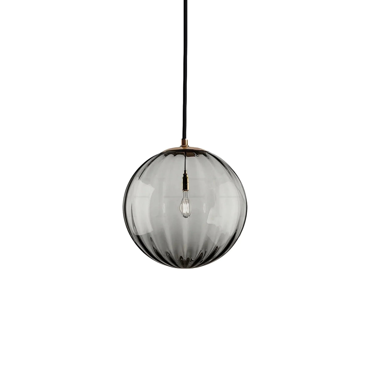 Metavaya Pendant light Dia 15cm x H 15cm / ∅ 5.9″ x H 5.9″ / Gold / Smoke Gray Clio Pendant Light 6938617816797 M2023112604-7