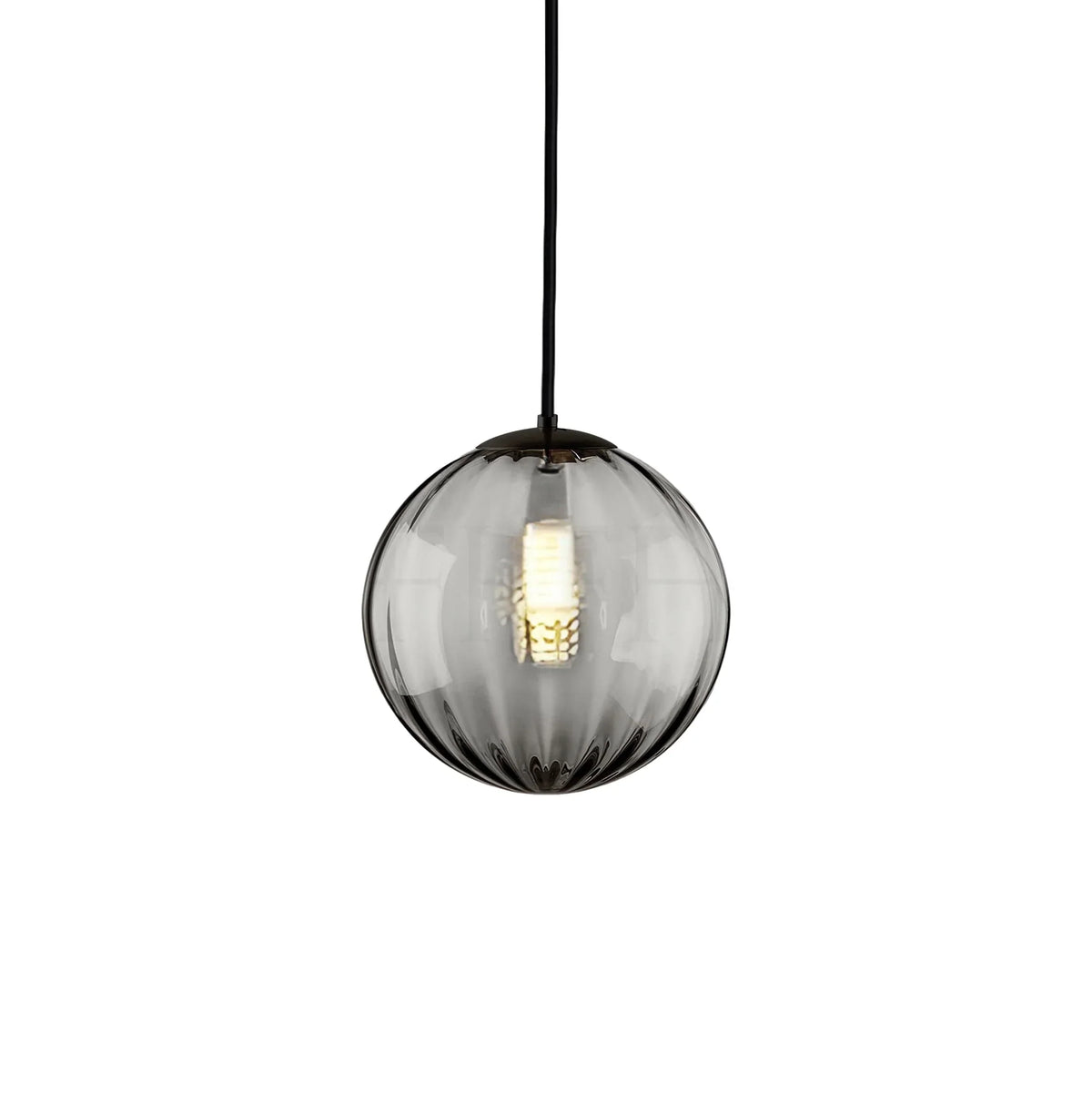 Metavaya Pendant light Dia 15cm x H 15cm / ∅ 5.9″ x H 5.9″ / Black / Smoke Gray Clio Pendant Light 6938617816759 M2023112604-3
