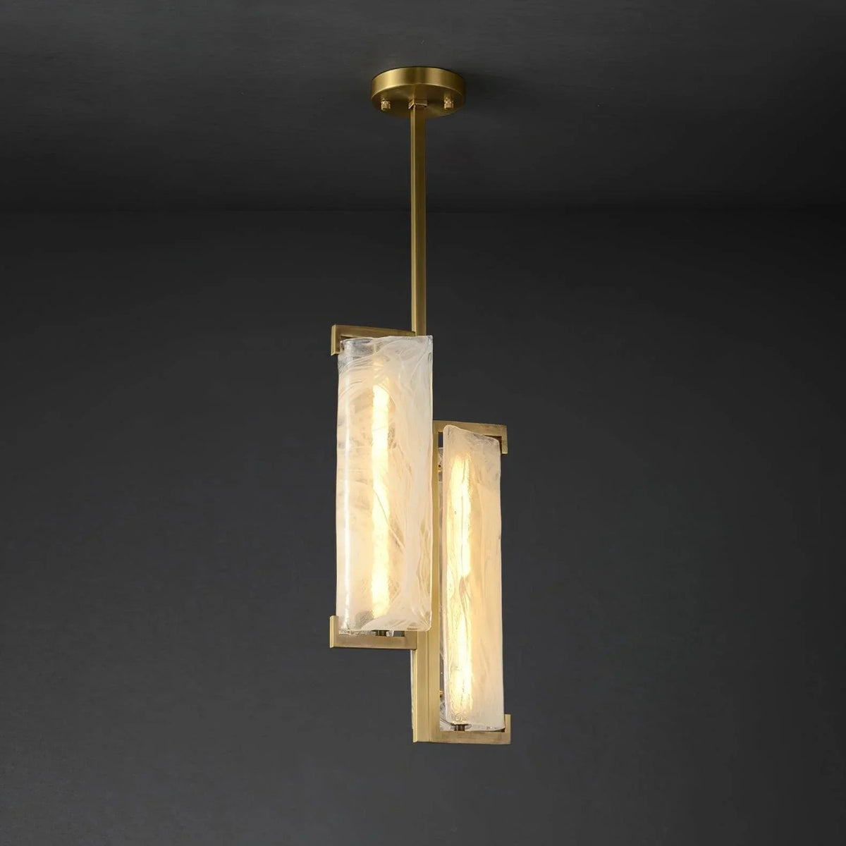 Metavaya Chandelier Dia 24cm x H 42.7cm / ∅ 9.4″ x H 16.8″ / Polished Brass / Warm White Cloud Fog Pendant Lamp 662668880174 M202403284-1 Cloud Fog Pendant Lamp- Buy online