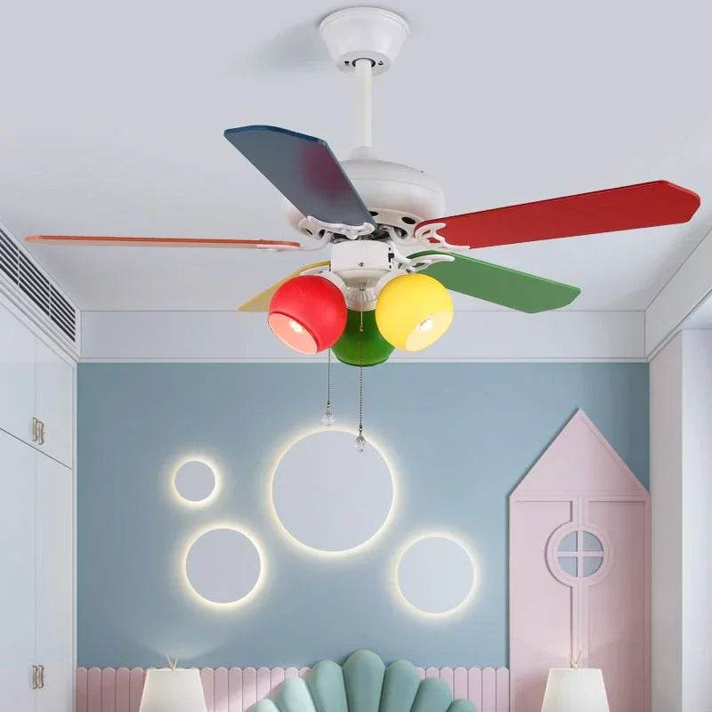 ColorPop Kids’ Ceiling Fan Light - view 2 | Metavaya