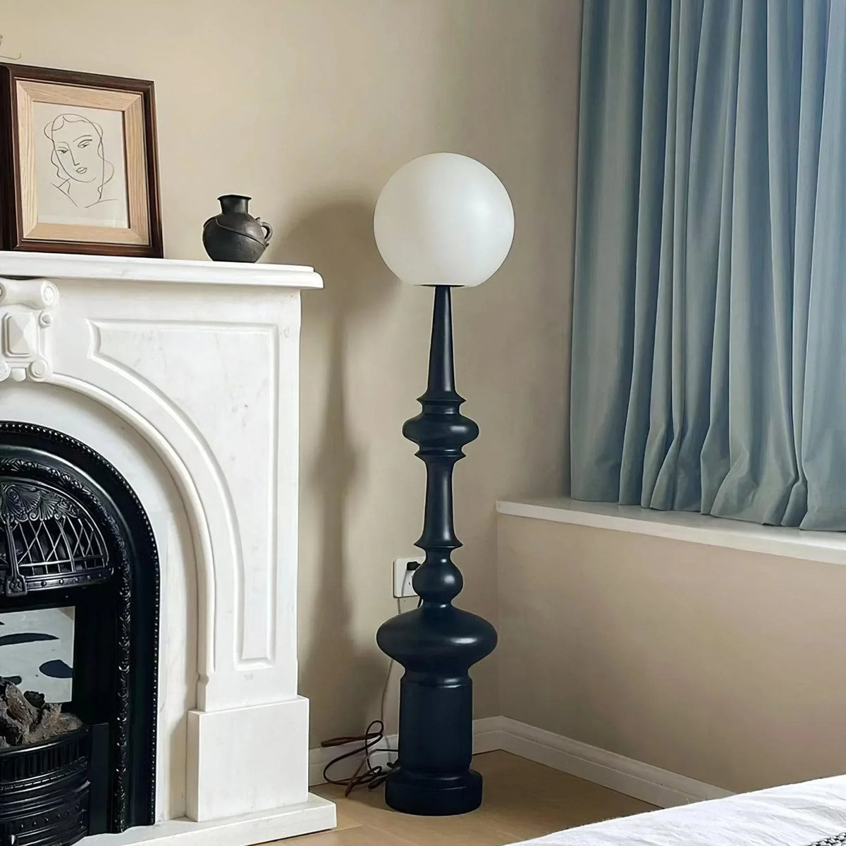 Metavaya Floor lamp Dia 30cm x H 138cm / ∅ 11.8″ x H 54.3″ / Black / US Plug Constance Floor Lamp 662668901558 M2024010308-1 Constance Floor Lamp | Discount Sale