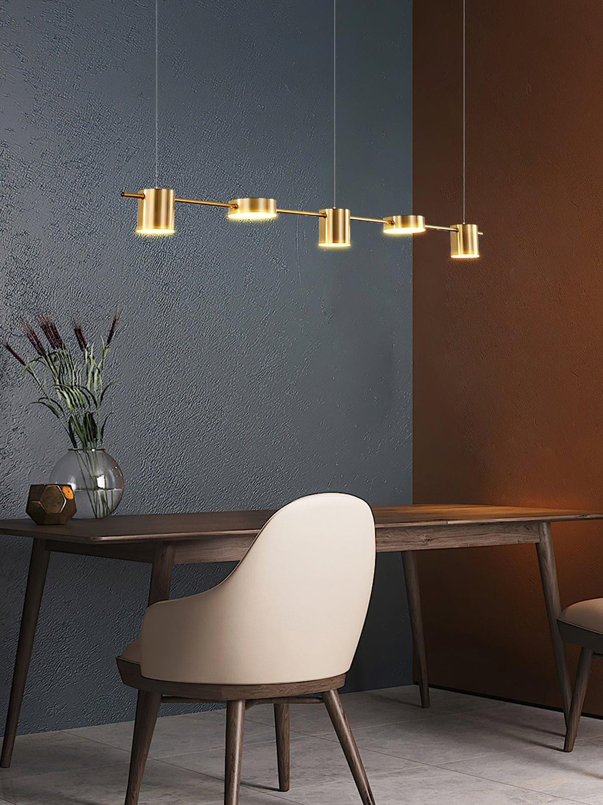 Metavaya Chandelier Counterpoint LED Linear Chandelier