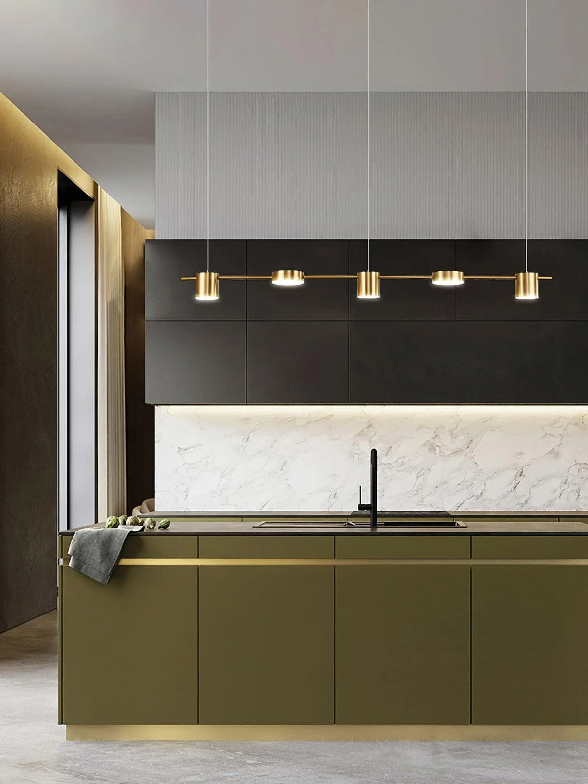 Metavaya Chandelier Counterpoint LED Linear Chandelier