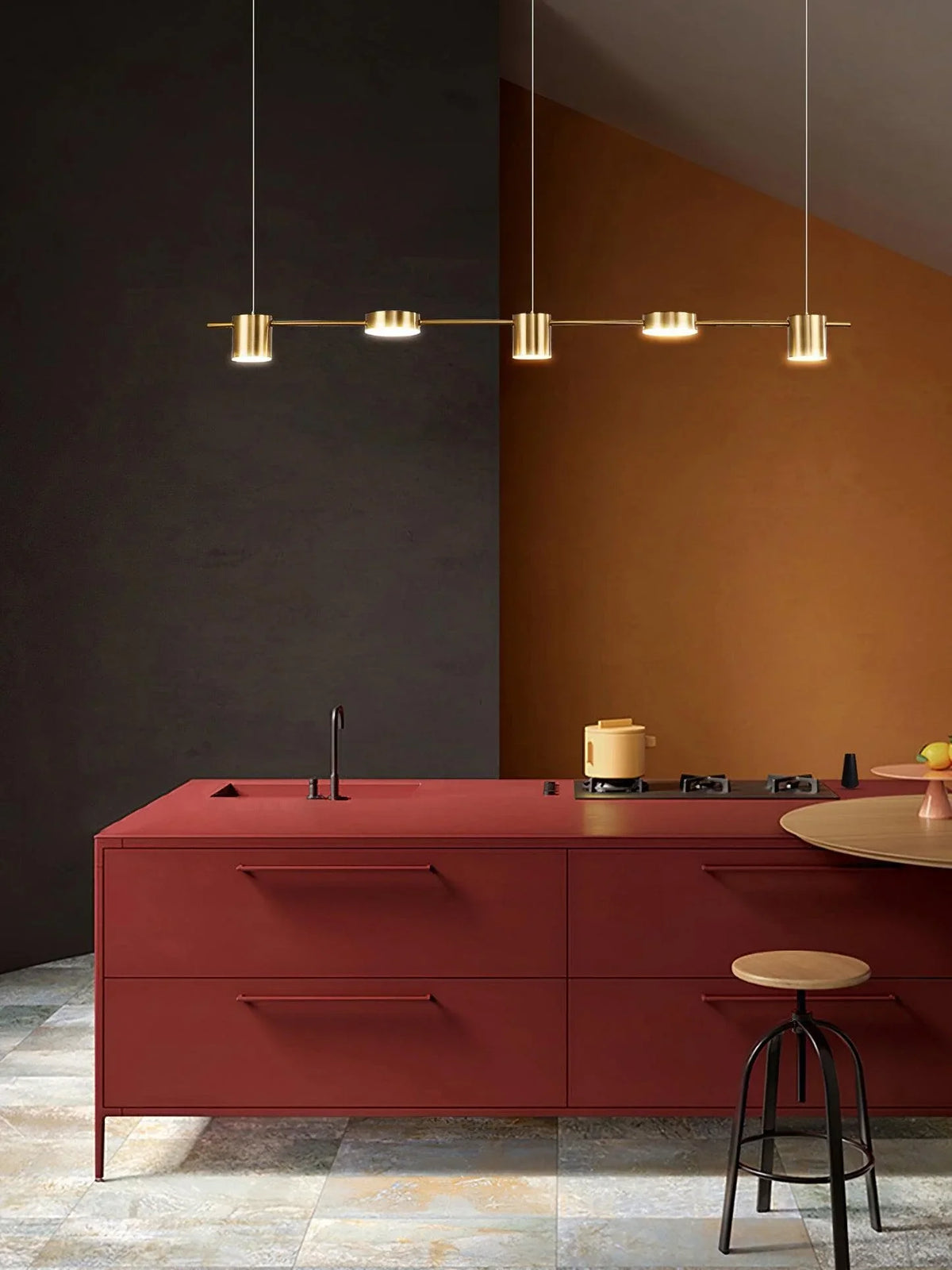 Metavaya Chandelier Counterpoint LED Linear Chandelier