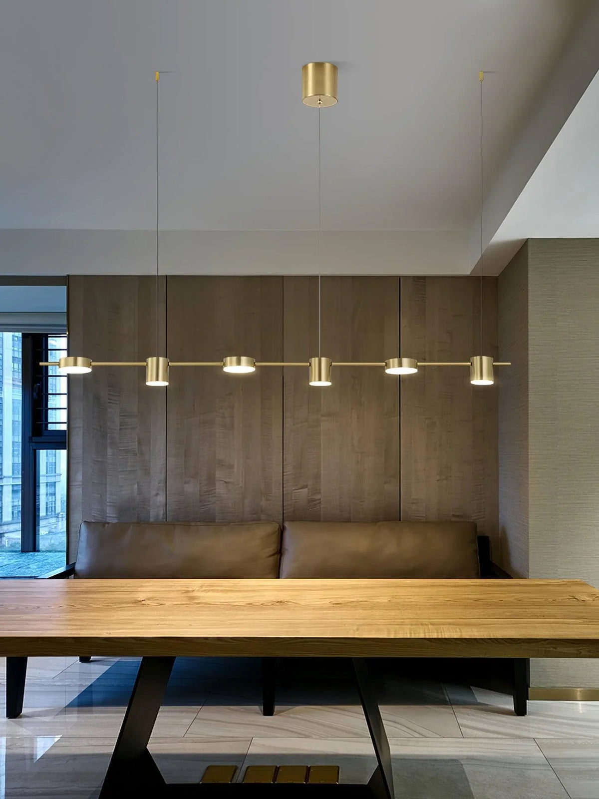Metavaya Chandelier Counterpoint LED Linear Chandelier