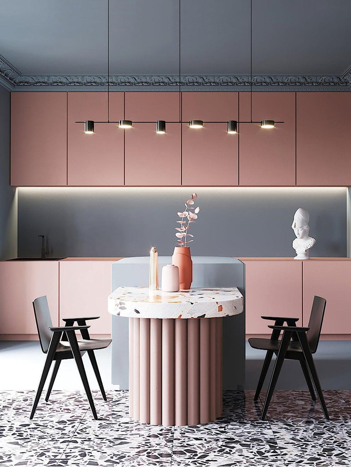 Metavaya Chandelier Counterpoint LED Linear Chandelier