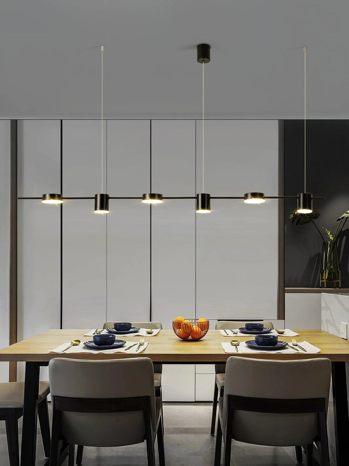 Metavaya Chandelier Counterpoint LED Linear Chandelier