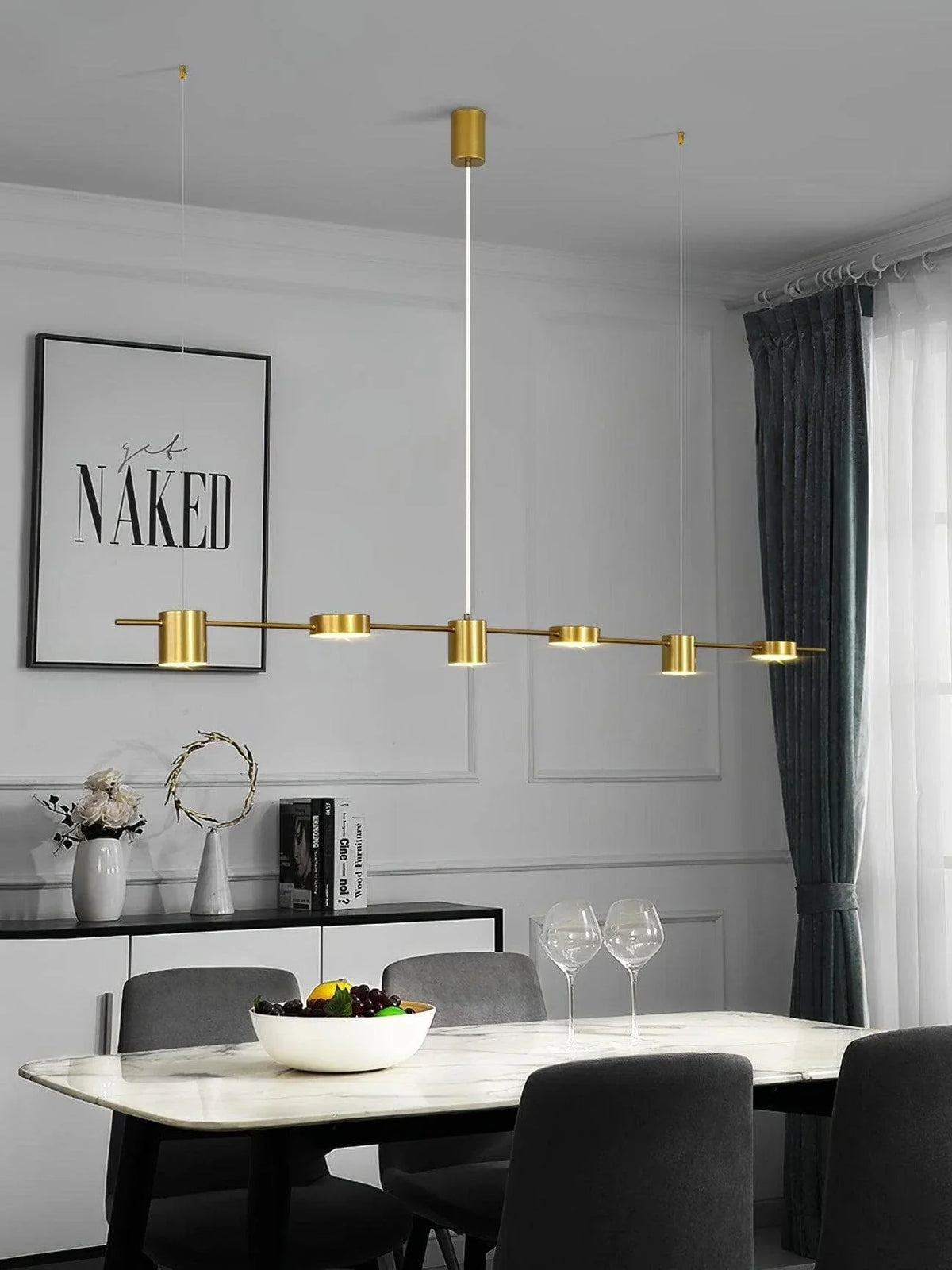 Metavaya Chandelier Counterpoint LED Linear Chandelier