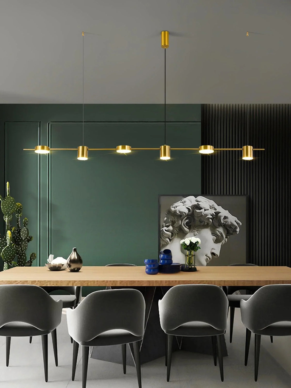 Metavaya Chandelier Counterpoint LED Linear Chandelier