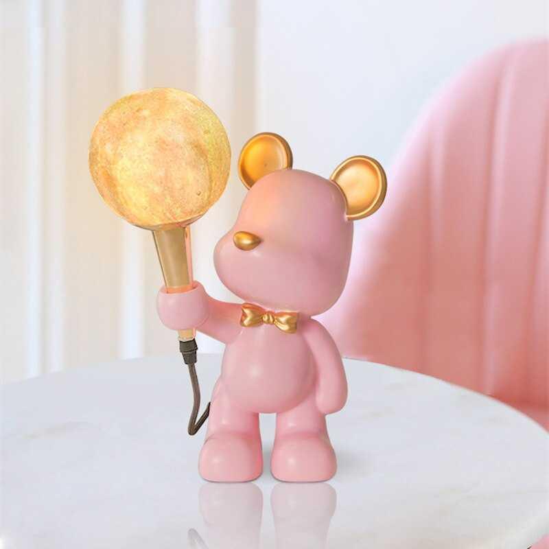 Metavaya Table lamp Creative Bear Planet Table Lamp
