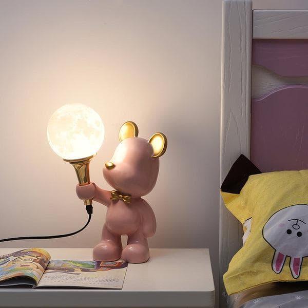 Metavaya Table lamp Creative Bear Planet Table Lamp