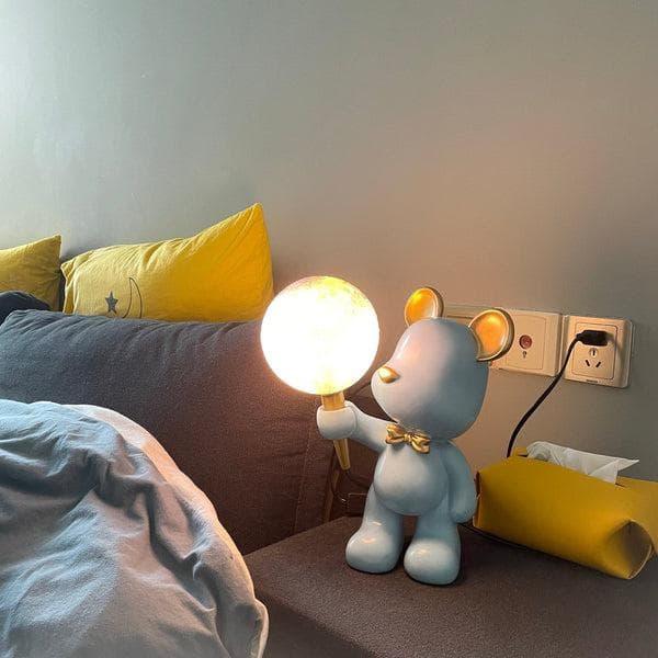 Metavaya Table lamp Creative Bear Planet Table Lamp