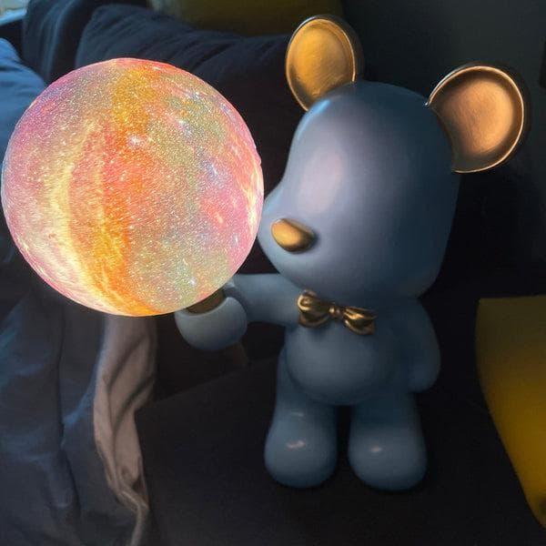 Metavaya Table lamp Creative Bear Planet Table Lamp