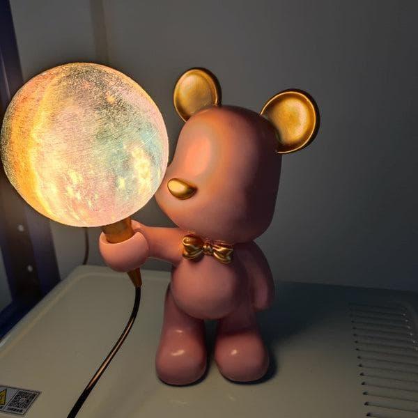 Metavaya Table lamp Creative Bear Planet Table Lamp
