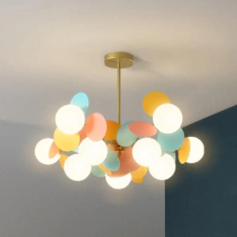 Metavaya Pendant lamp 10 Heads: Diameter 67 cm x H 26.5 cm / ∅ 26.38" x H 10.43" / multicolor Creative Chandelier 662668841885 M2023122105-6 Creative Chandelier|Special Sale