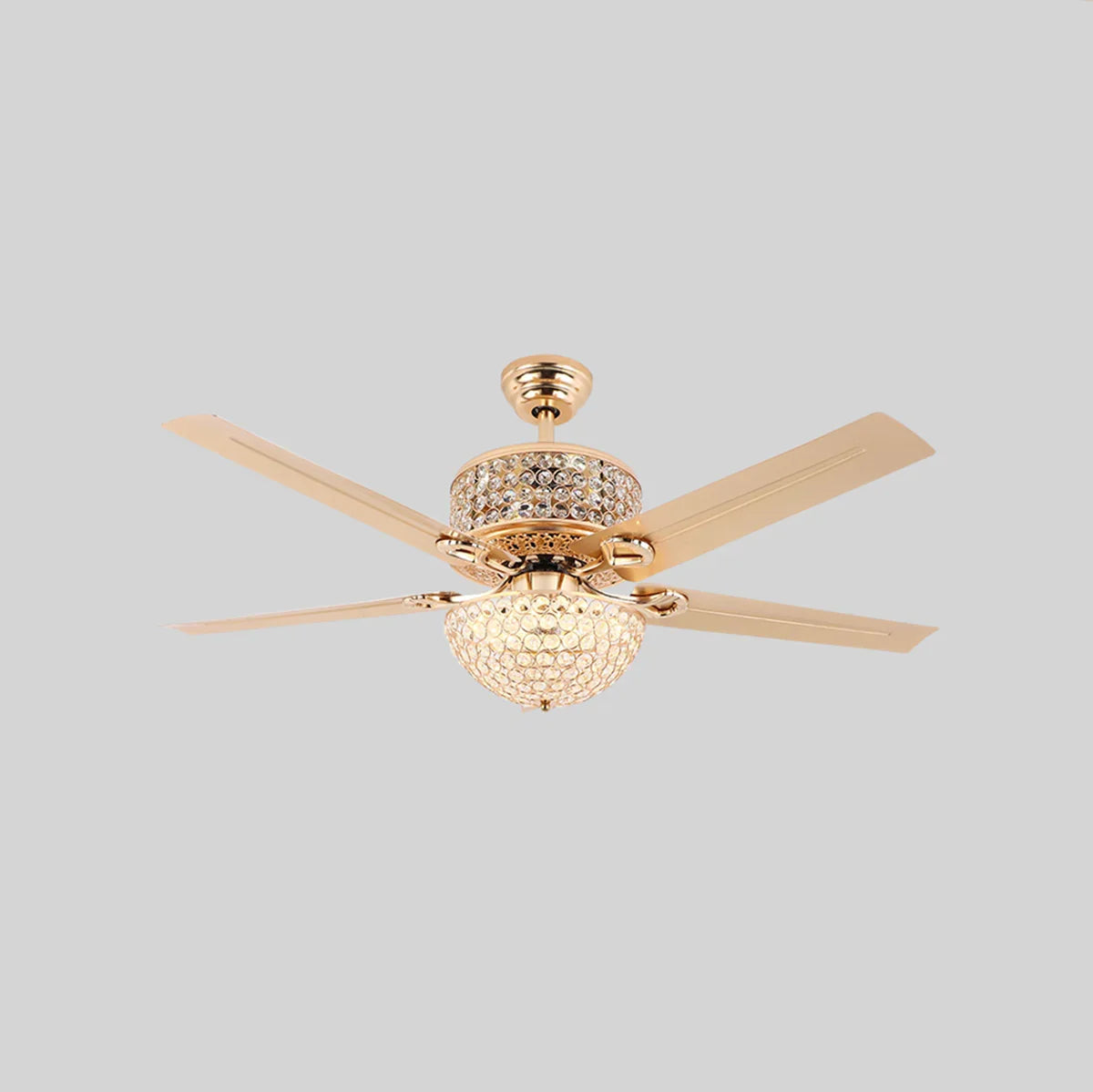 Crystal Tiffany Laure Ceiling Fan Light - view 19 | Metavaya