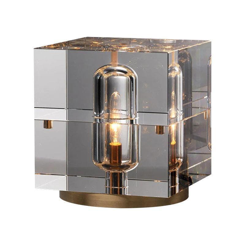 Metavaya Table lamp Crystal Cube Table Lamp