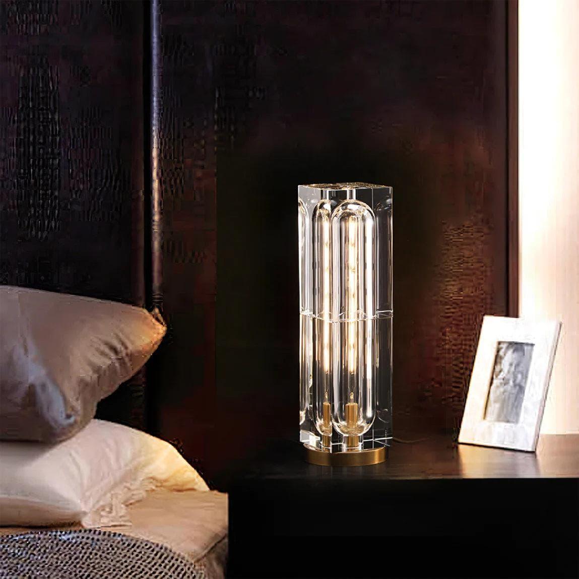 Metavaya Table lamp Crystal Cube Table Lamp