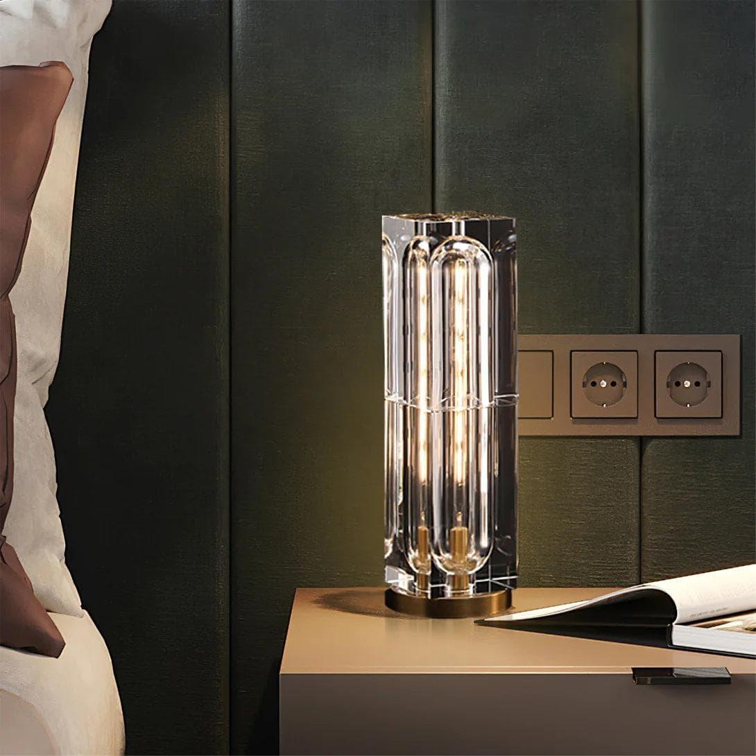 Metavaya Table lamp Crystal Cube Table Lamp