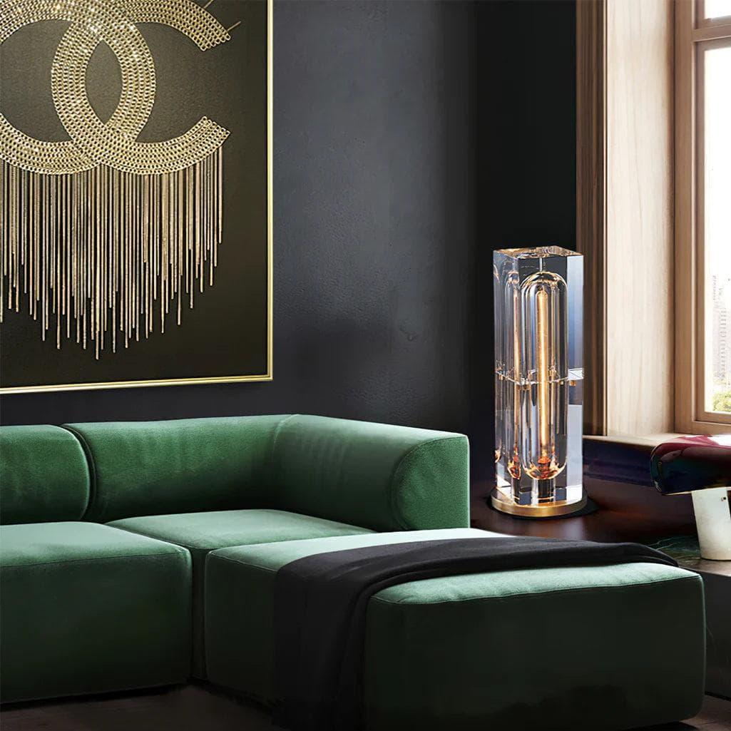 Metavaya Table lamp Crystal Cube Table Lamp
