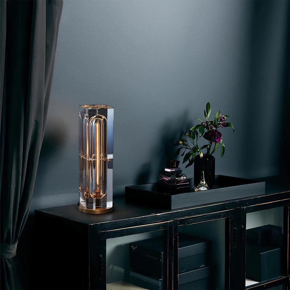 Metavaya Table lamp Crystal Cube Table Lamp