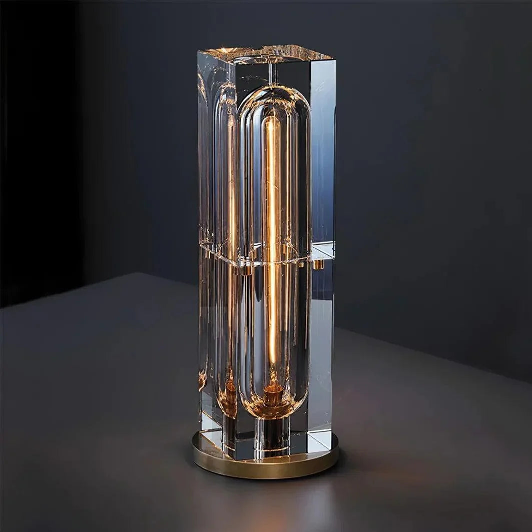 Metavaya Table lamp Crystal Cube Table Lamp