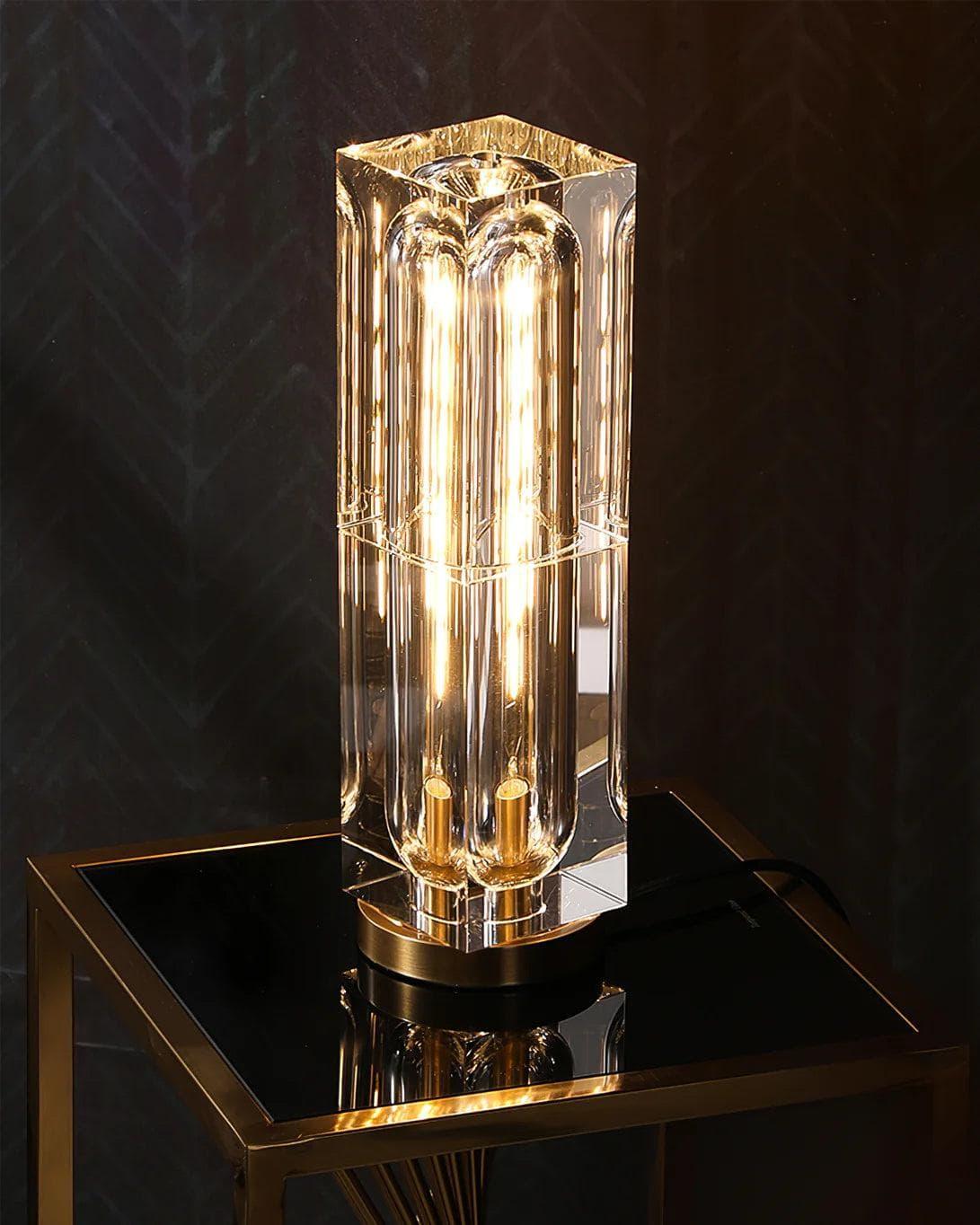 Metavaya Table lamp Crystal Cube Table Lamp