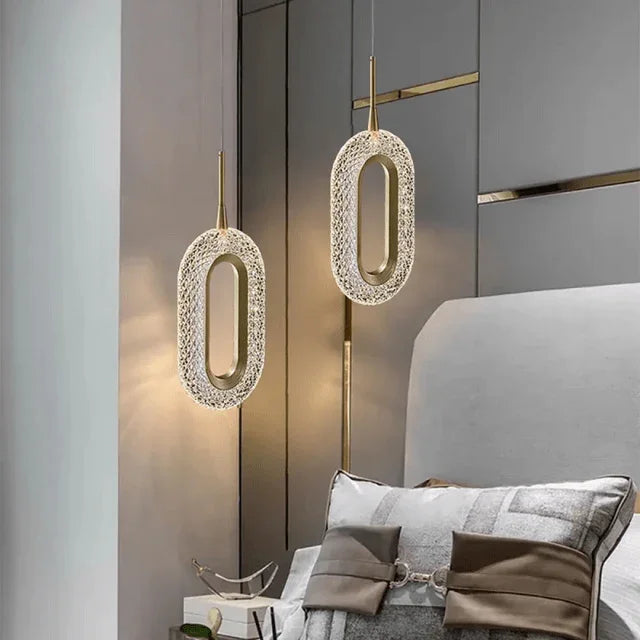 Metavaya Pendant light Crystal Wormhole Pendant Light