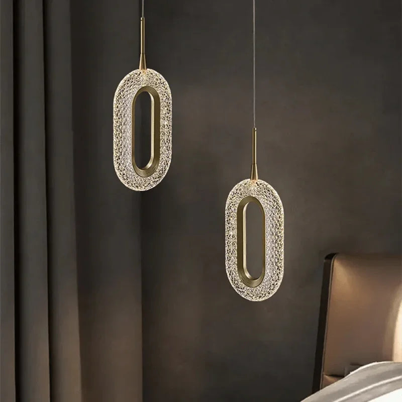 Metavaya Pendant light Crystal Wormhole Pendant Light
