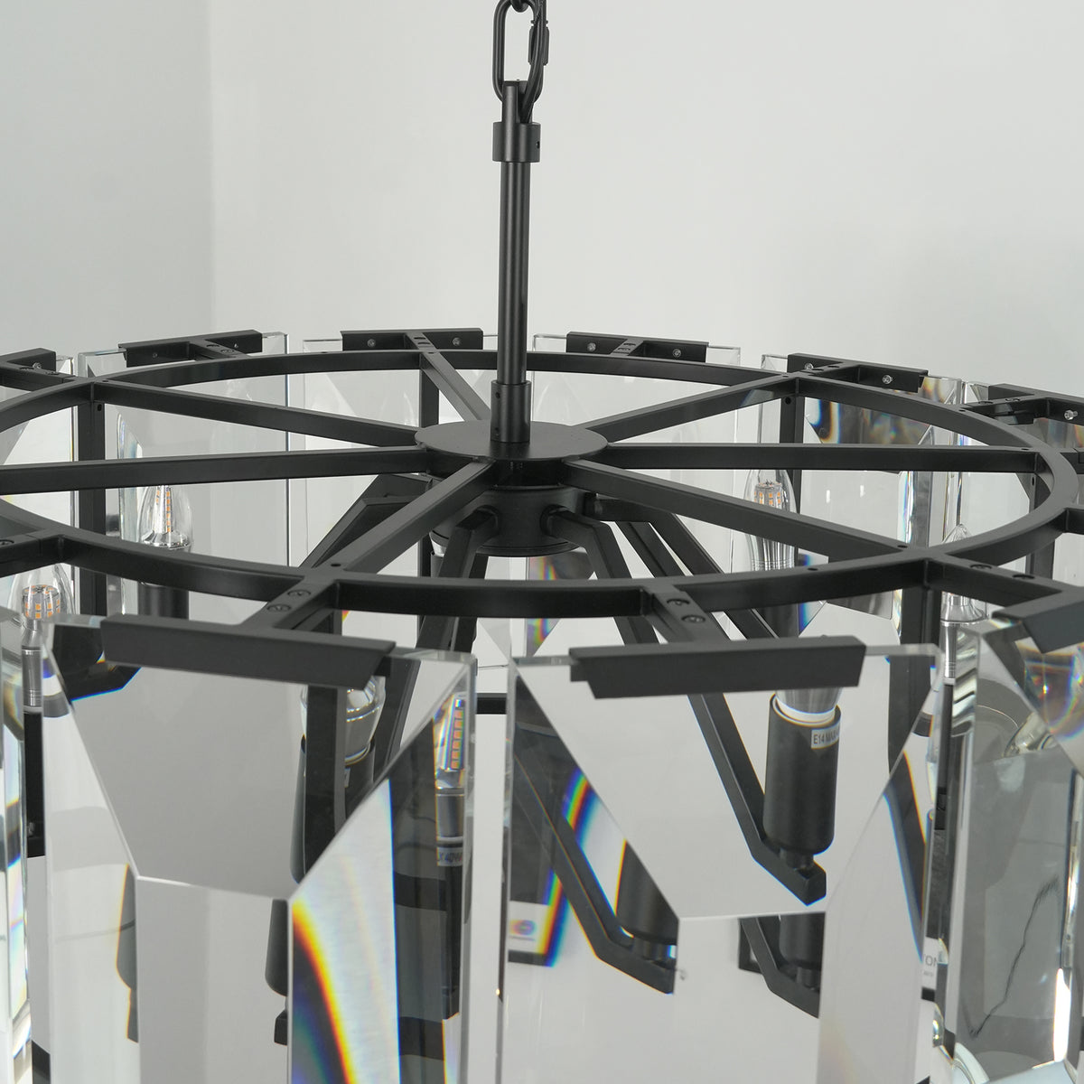 Cut Glass Drum Chandelier | Metavaya