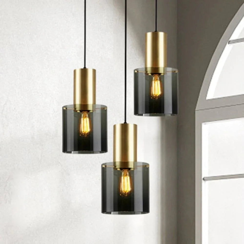 Metavaya Pendant light Cylindrical Glass Pendant Light
