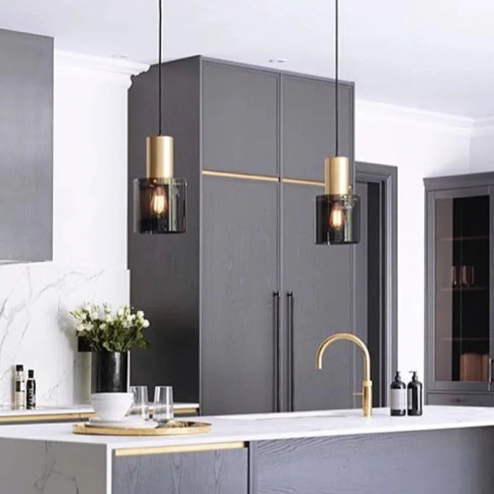 Metavaya Pendant light Cylindrical Glass Pendant Light