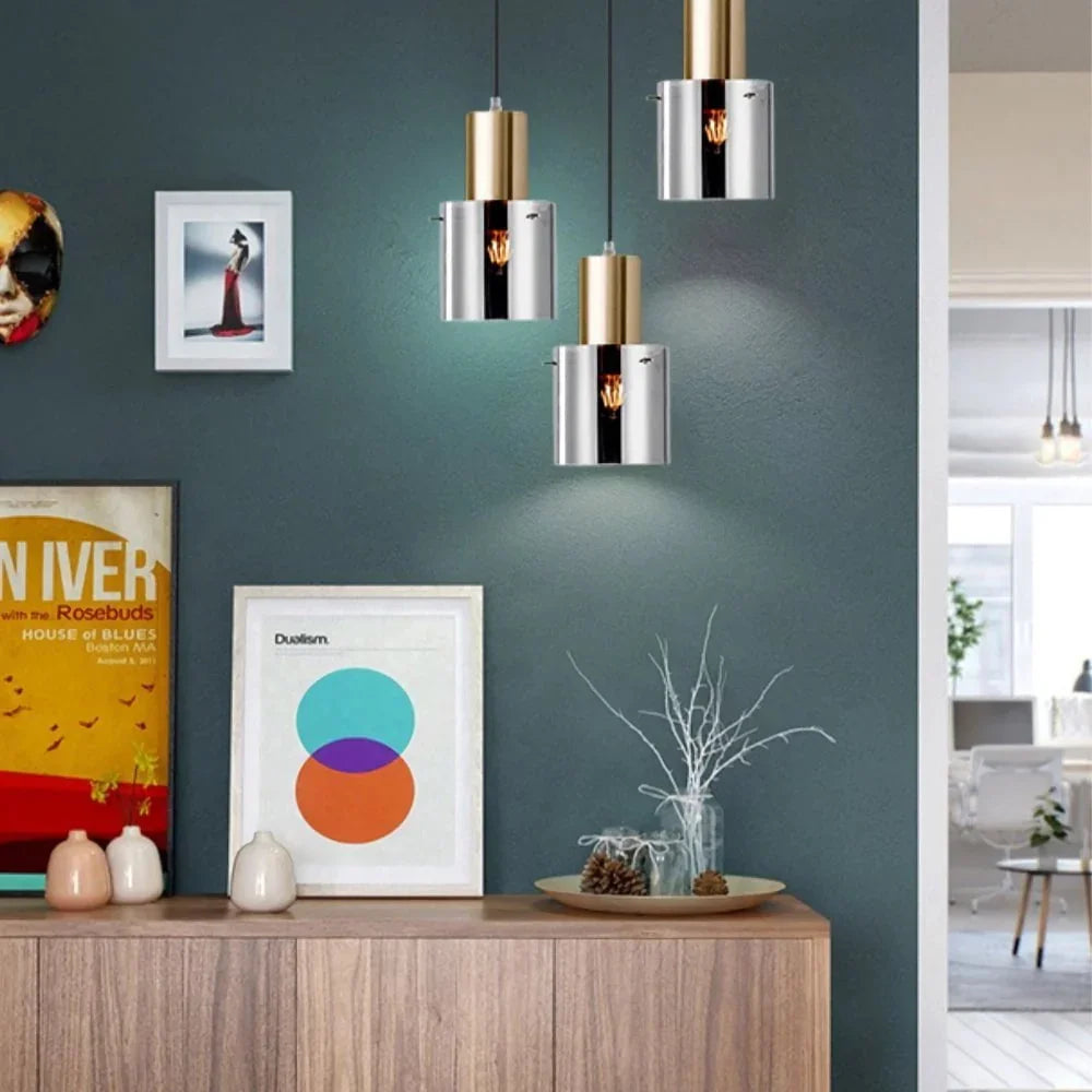 Metavaya Pendant light Cylindrical Glass Pendant Light