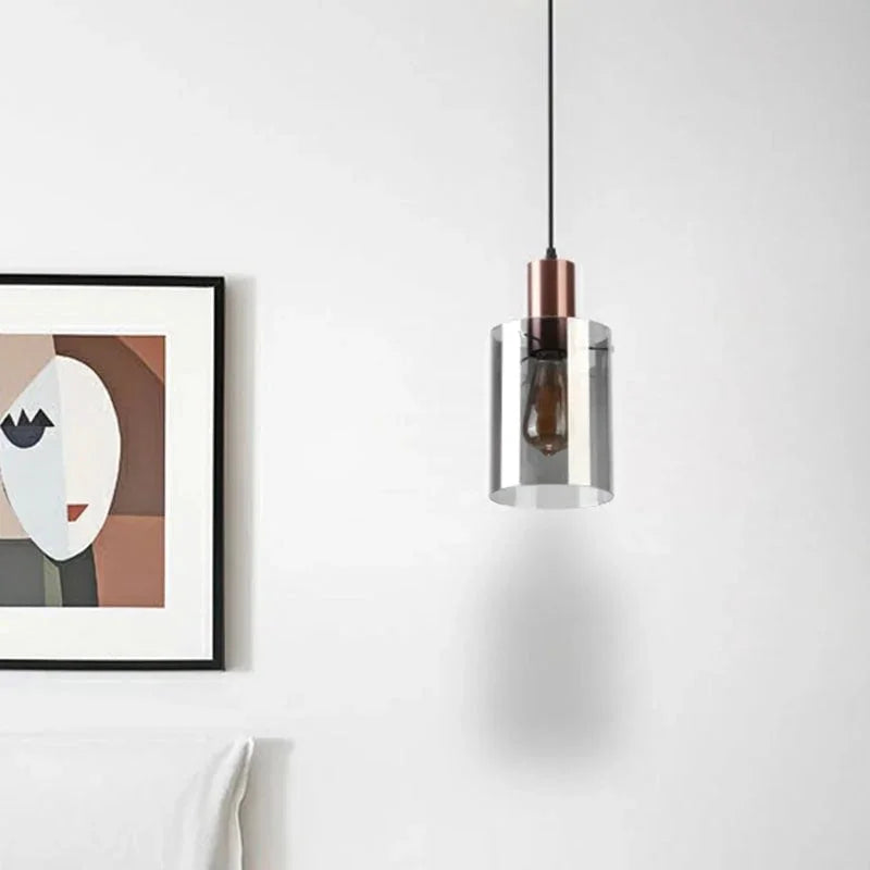 Metavaya Pendant light Cylindrical Glass Pendant Light