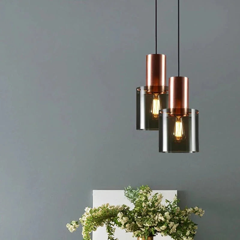Metavaya Pendant light Cylindrical Glass Pendant Light
