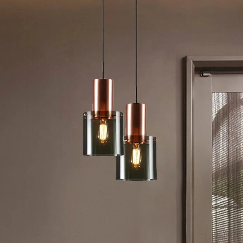 Metavaya Pendant light Cylindrical Glass Pendant Light