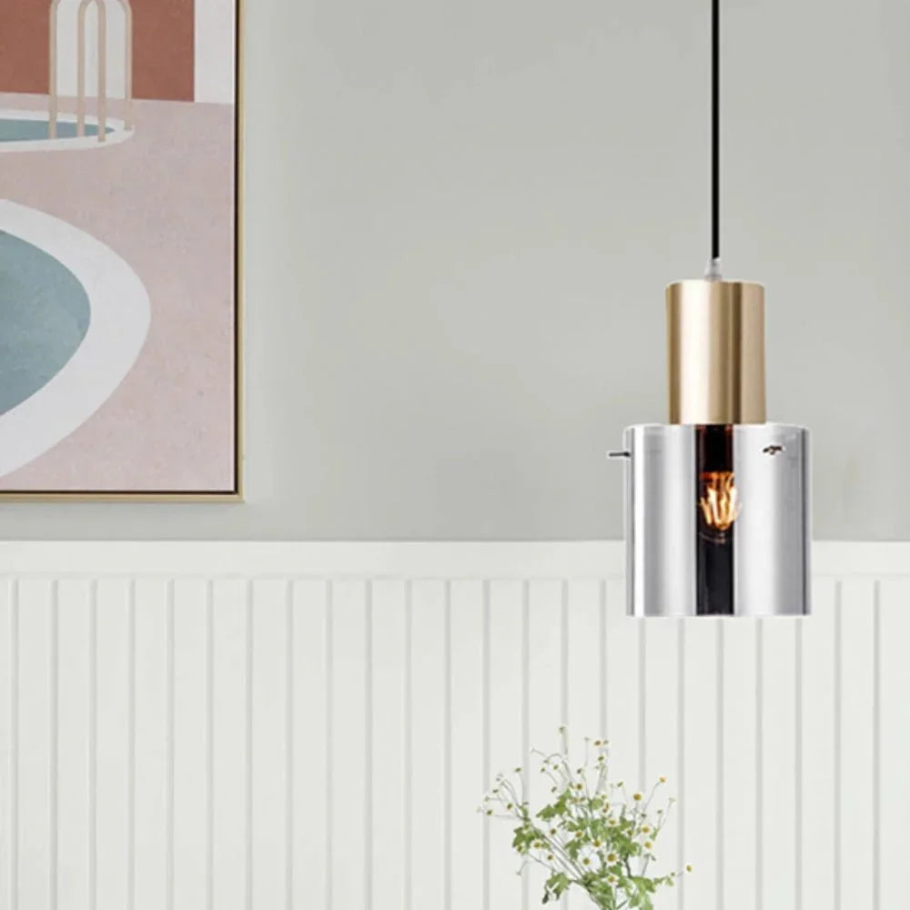 Metavaya Pendant light Cylindrical Glass Pendant Light