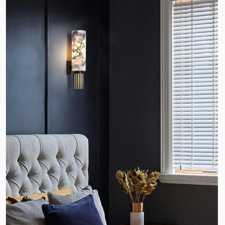 Metavaya Wall lamp Cylindrical Marble Wall Lamp