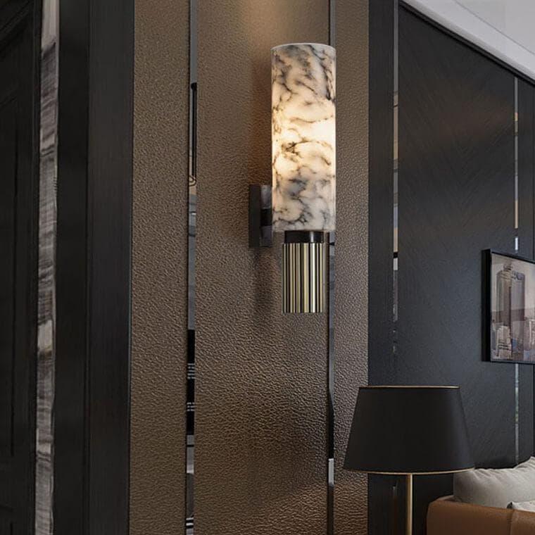 Metavaya Wall lamp Cylindrical Marble Wall Lamp