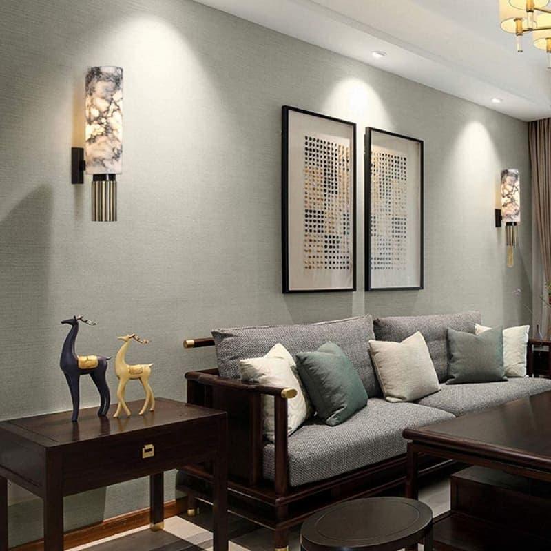 Metavaya Wall lamp Cylindrical Marble Wall Lamp