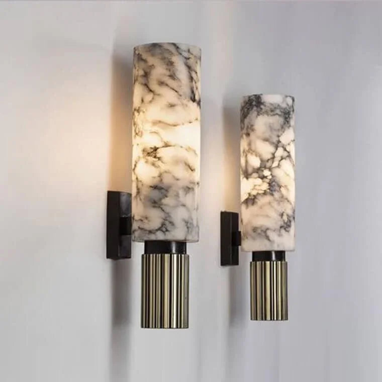 Metavaya Wall lamp Cylindrical Marble Wall Lamp